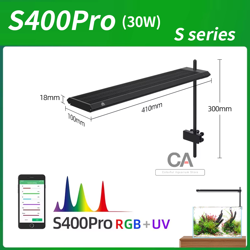 Aquarium Plant Light Spectrum - WEEK AQUA S Serie RGB+UV Vollspektrum