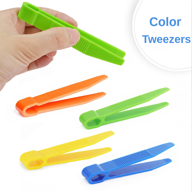 Planted Clip Tweezers - 4 Stück hochwertige, langlebige Kunststoff-Clip-Pinzette, Feinmotorik
