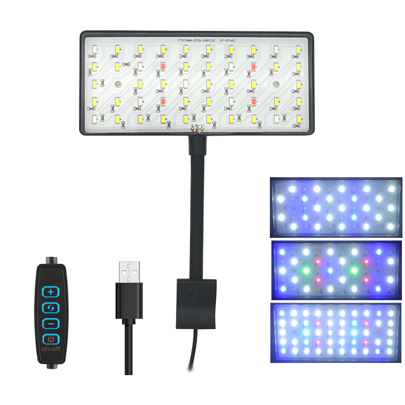 Aquarium Plant Light Spectrum - USB Aquarium LED Light Full Spectrum