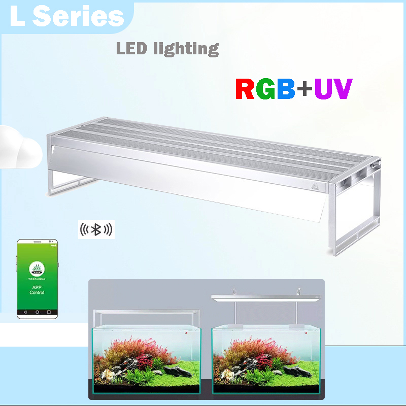 Aquarium Plant Light Spectrum - Woche Aqua L-Serie WRGB UV-Vollspektrum-Pflanzen-LED-Leuchten Lampe