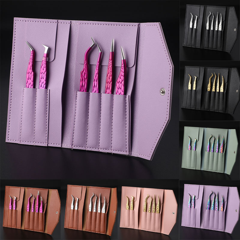 Planted Clip Tweezers - 6PCS Falsche Wimpern Pinzette Set Für