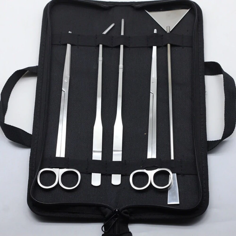 Planted Clip Tweezers - Werkzeugsatz für Wassergrasscheren aus Edelstahl, gebogene