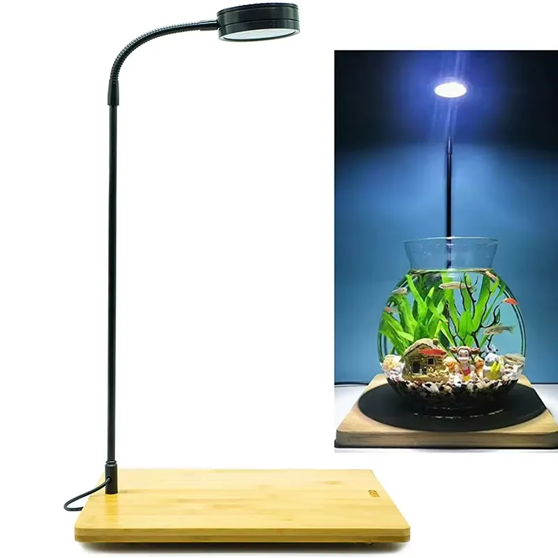 Aquarium Plant Light Spectrum - Vollspektrum-LED-Licht mit Leuchtplatte für Aquarien, Nano-Tanks,