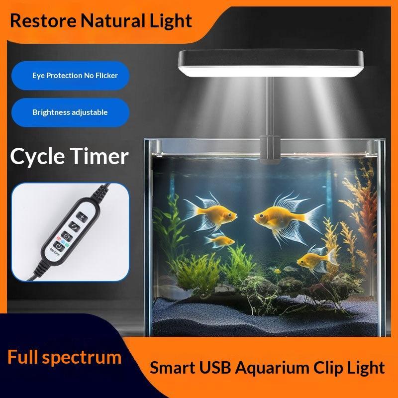 Planted Aquarium Cycling - LED Wasserdichte Aquariumbeleuchtung 360° Verstellbarer Winkel
