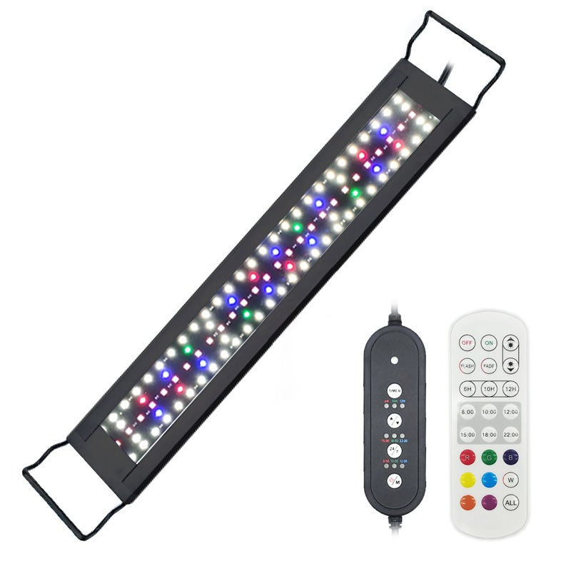 Aquarium Plant Light Spectrum - LED-Aquariumbeleuchtung Vollspektrum Pflanzen-Riff-Aquariumlampe Einstellbare Sonnenauf- und