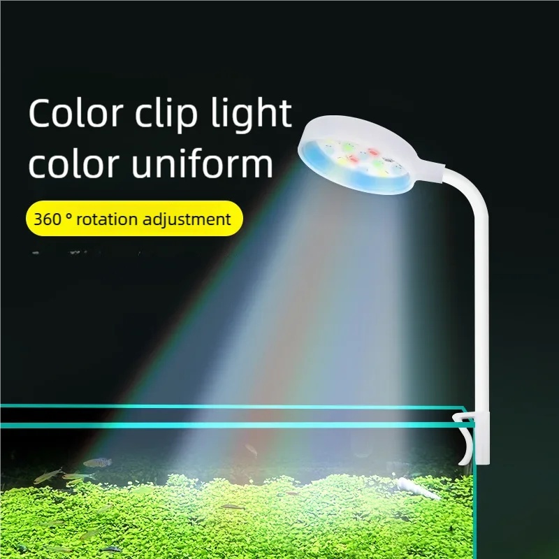 Aquarium Plant Light Spectrum - 3W LED Clip-On Aquariumbeleuchtung Vollspektrum USB