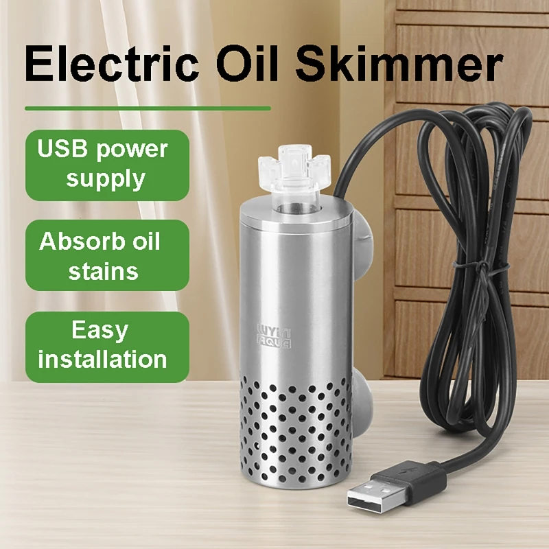 Aquarium Planted Tank Filter - Elektrischer Ölfilm-Entferner für Aquarien, USB-Filter aus