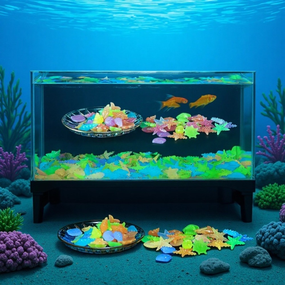 Leuchtende Ozeansteine, fluore – Aquarium Planted Fish Bewertung und Preis