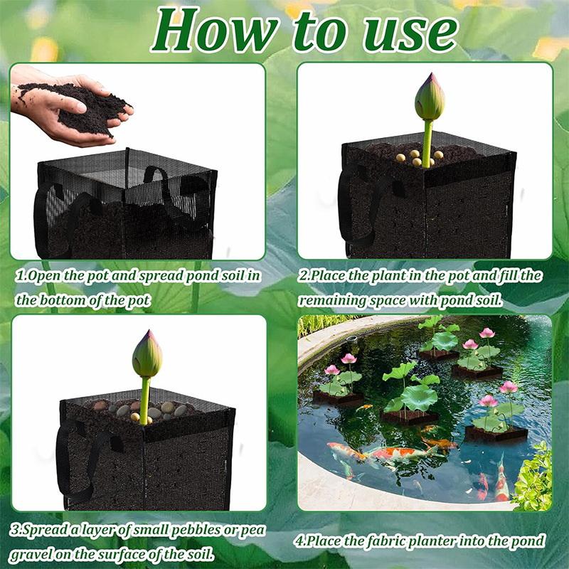 4 Stück schwarze Mesh-Teichpfl – Aquarium Planted Plants Bewertung und Preis