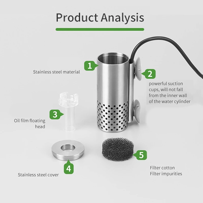 Elektrischer Ölfilm-Entferner  – Aquarium Planted Tank Filter Bewertung und Preis