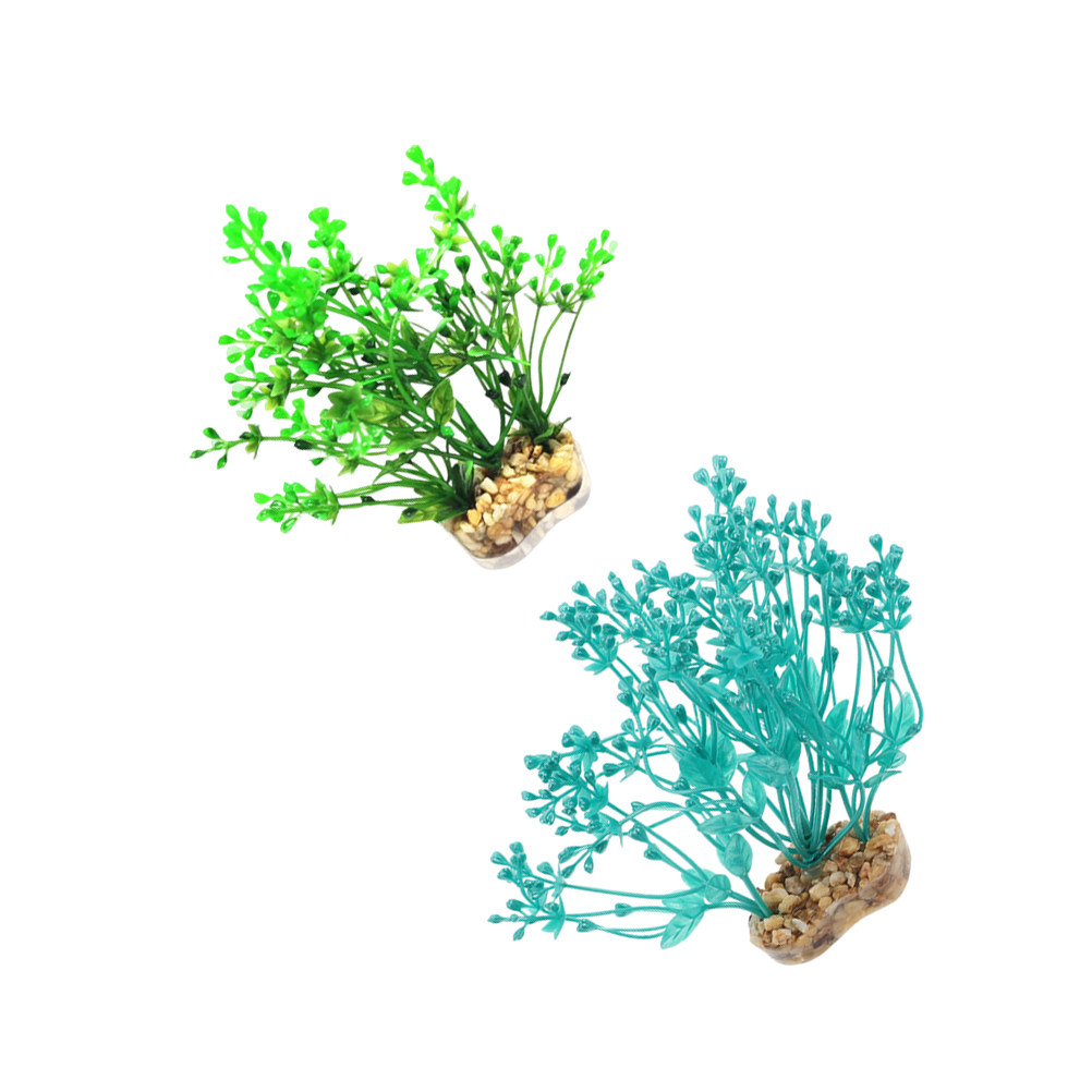 2 Stück lebensechte Kunststoff – Aquarium Planted Setup Bewertung und Preis
