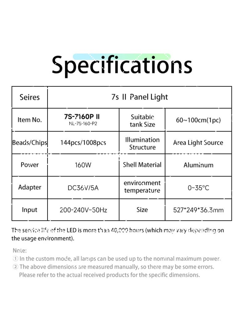 Aquarium LED-Beleuchtung 160W  – Aquarium Planted Plants Bewertung und Preis